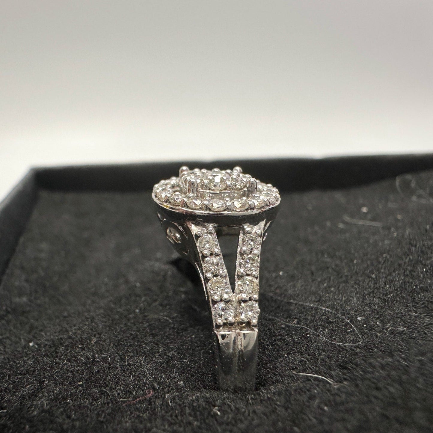 Brilliant 1/2 Ct Split Shank Lab Created Diamond Ring - Beautiful! - Size 6.75 Sun  A+ Stuff Diamond Ring
