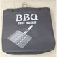 BBQ Grill Basket with Bag , Gloves, Wooden Skewers and Utensils New In Packaging