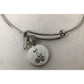 Womens Silver Tone Bracelet for Birth Month April