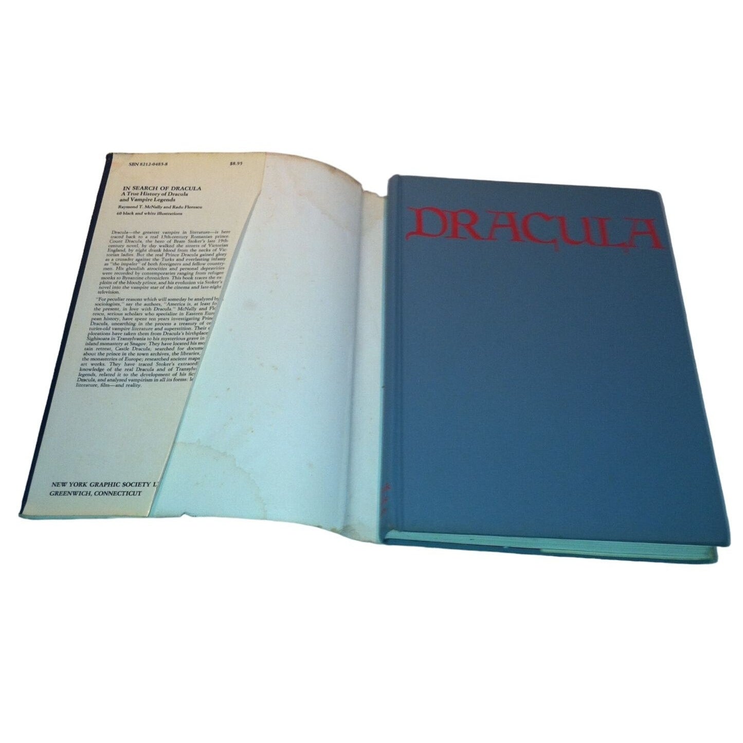 In Search of Dracula by Radu Florescu and Raymond T. McNally vintage Hardcover Book