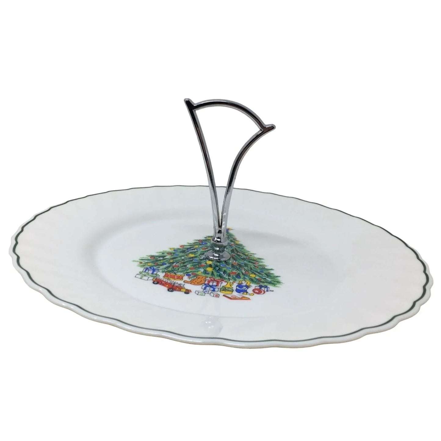 Salem China NOEL Serving Tray with Metal Handle The Salem China Company  A+ Stuff