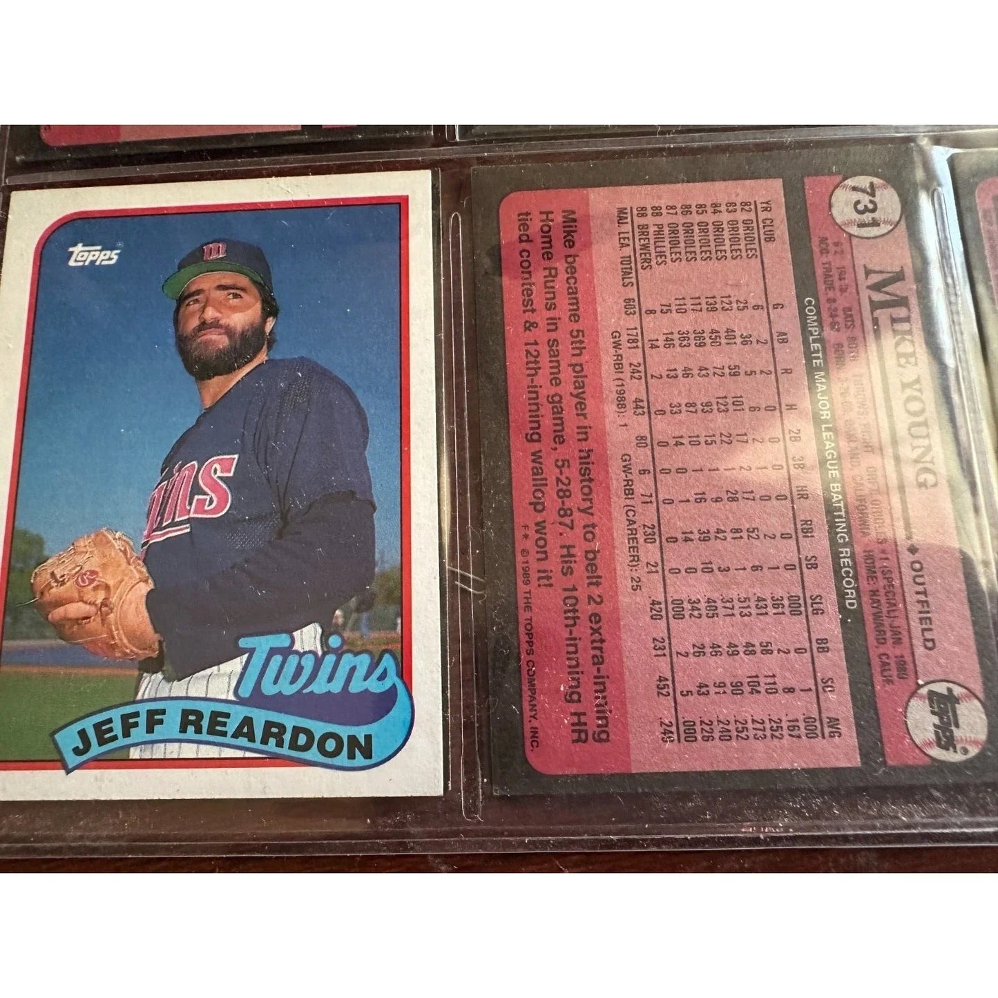 1980s & 1990 Misc MLB Baseball Cards 3 Binder Pages Lot - A+ Stuff - Collectible Trading Cards - A+ Stuff