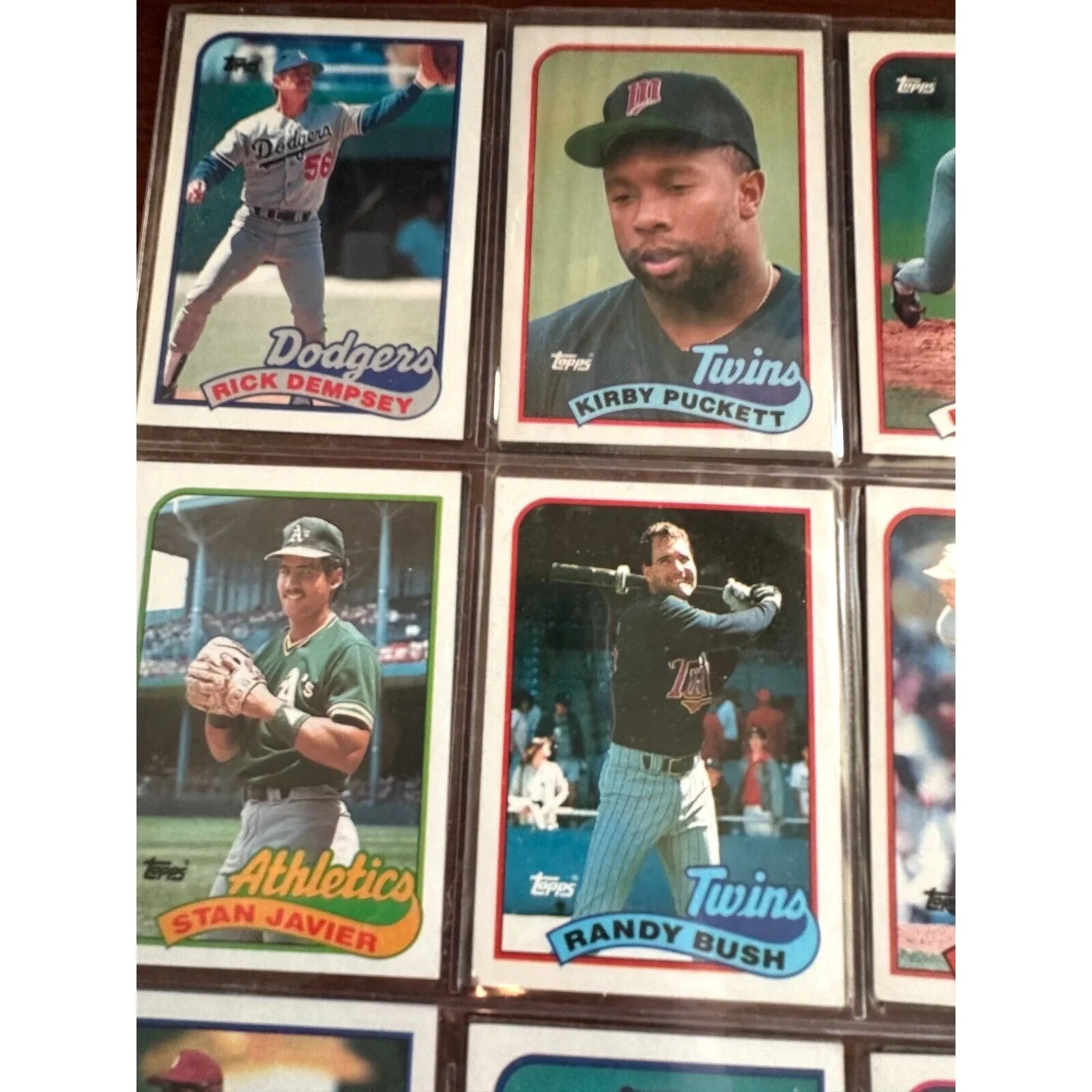 1980s & 1990 Misc MLB Baseball Cards 3 Binder Pages Lot - A+ Stuff - Collectible Trading Cards - A+ Stuff