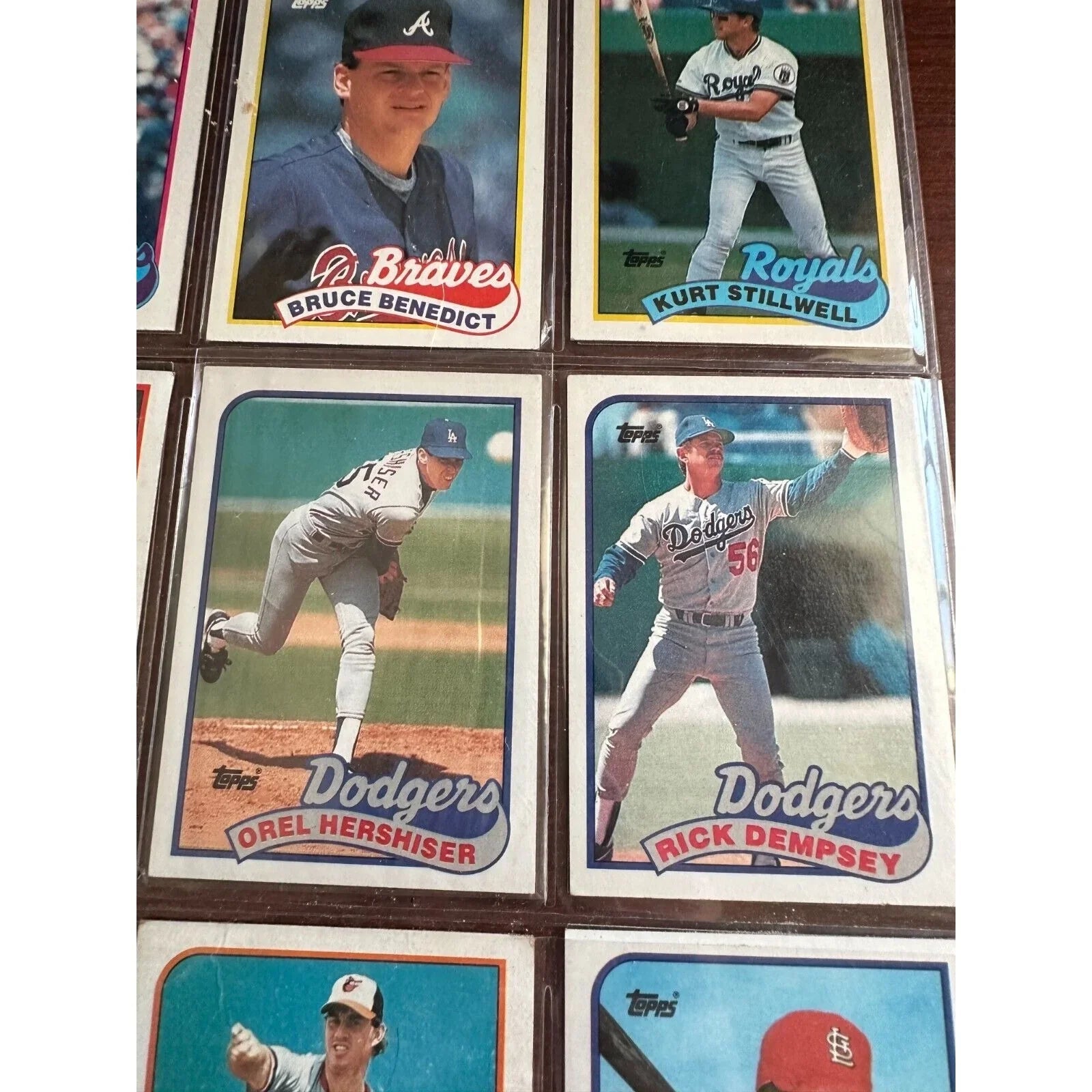 1980s & 1990 Misc MLB Baseball Cards 3 Binder Pages Lot - A+ Stuff - Collectible Trading Cards - A+ Stuff