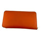 Hermès Silk in Epsom Orange Leather Long Zip Around Wallet