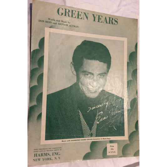 Green Years by Don Reid & Arthur Altman Vintage Sheet Music