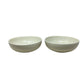 Pair of Large White/Cream Colored Bowls 9"