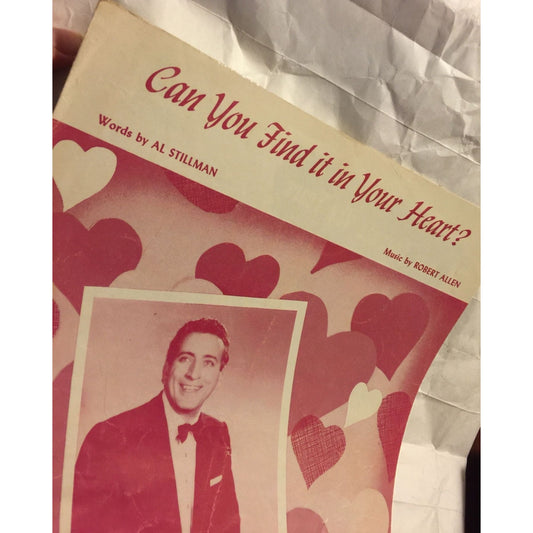Can You Find It In Your Heart? By Al Stillman & Robert Allen Vintage sheet music