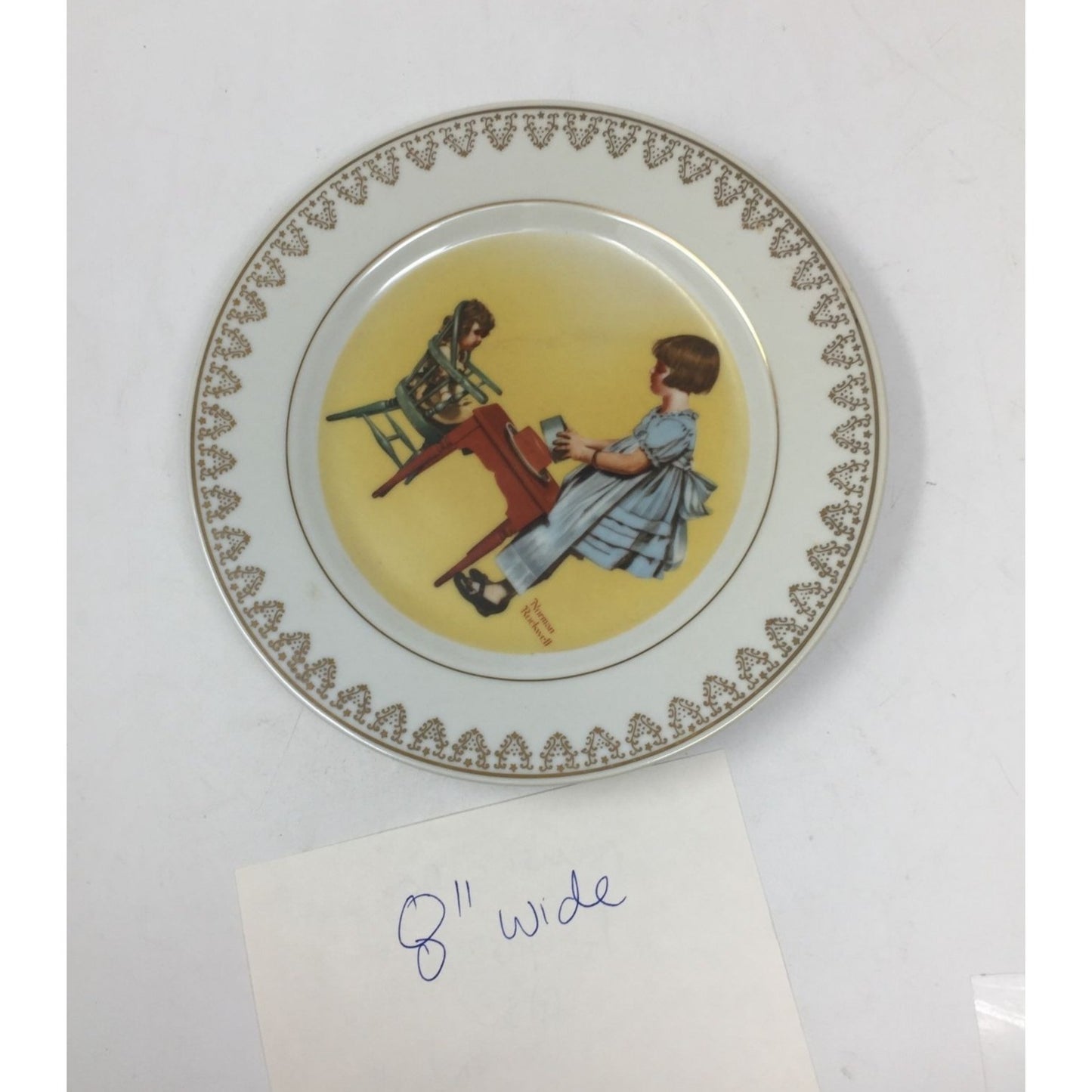 Vintage Party Time By Norman Rockwell Collectible Plate