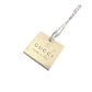 Gucci Logo Square Pendant on 19" Chain