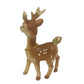 Vintage Plastic Swivel Head Small Miniature reindeer Figurine Wearing Bell Necklace