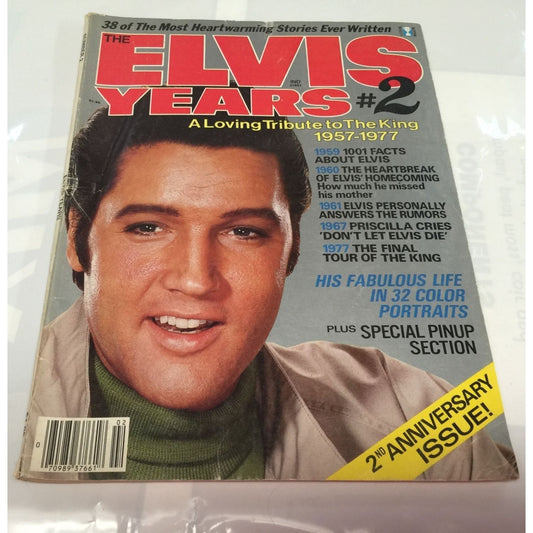 THE ELVIS YEARS #2 A Loving Tribute To The King 1957-1977 Vintage MAGAZINE