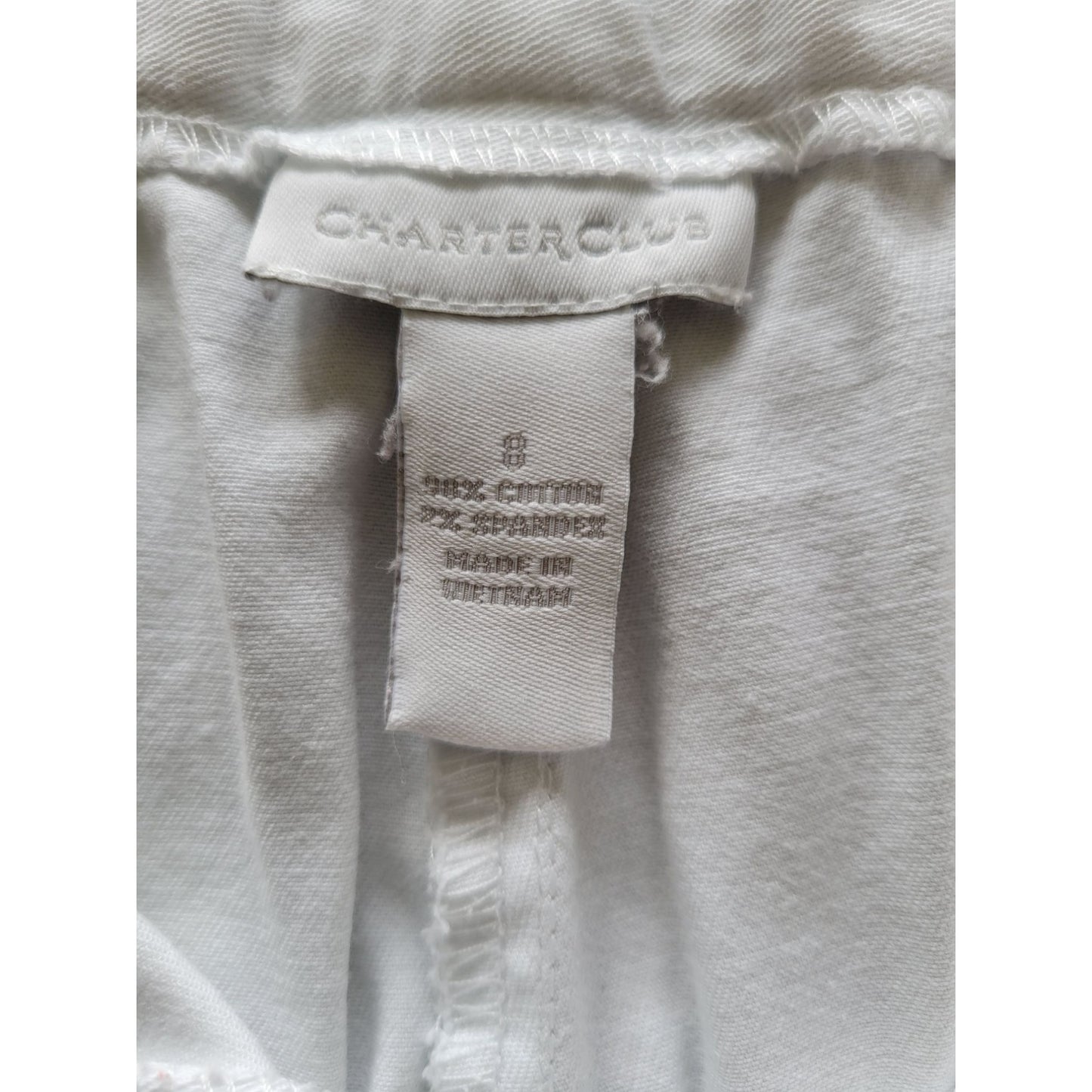 Women's Charter Club White Dress Pants with Pockets Size Small