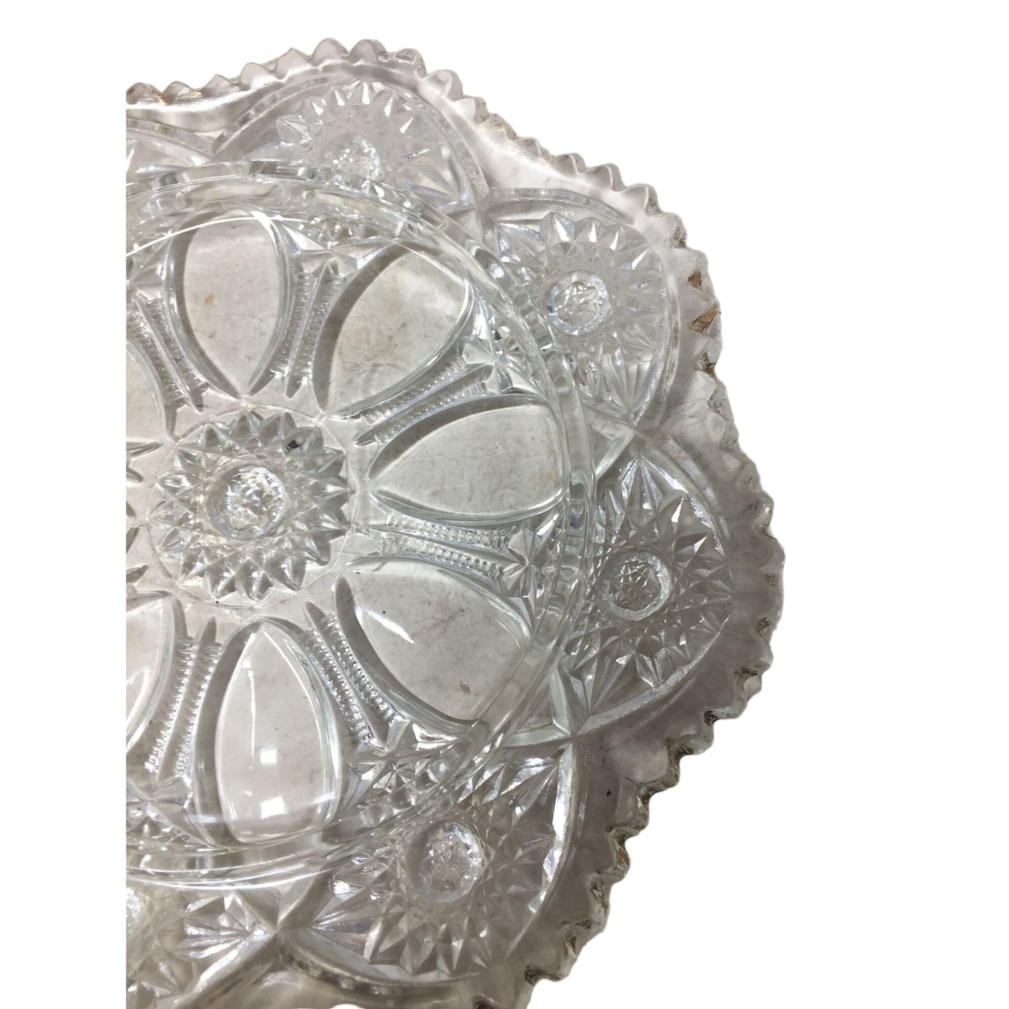 Vintage Clear Depression Glass Domed Butter Dish with Lid