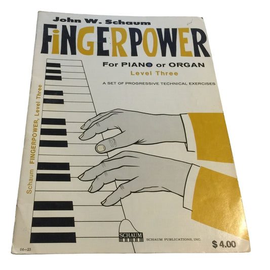 John W. Schaum Fingerpower for Piano or Organ A Set of Progressive Technical Exercises