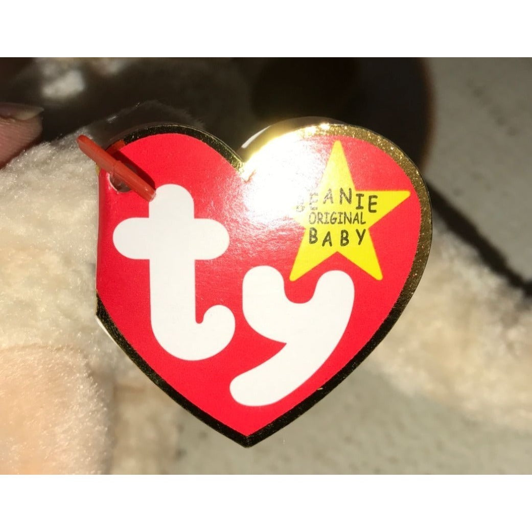 Vintage 1998 TY Beanie Baby with Tags Ewey the Lamb