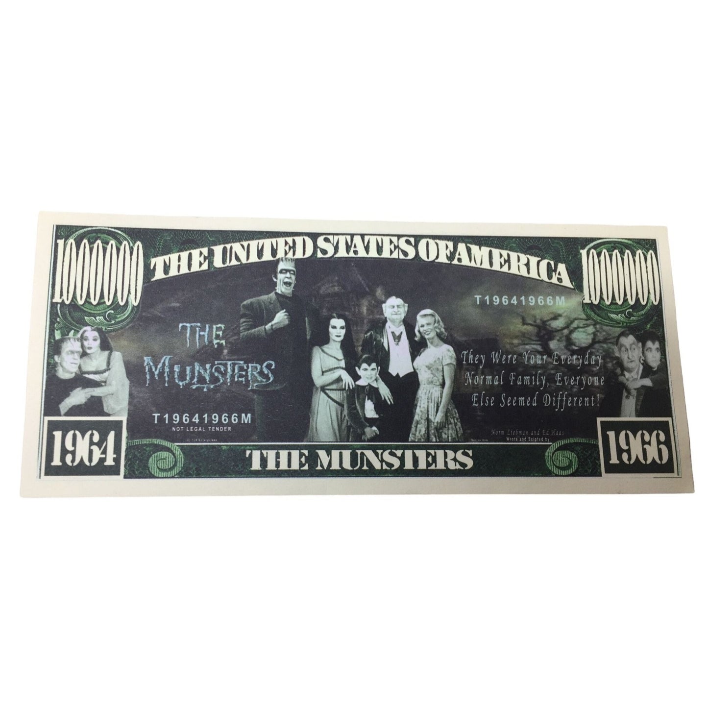 The Addams Family and The Munster's Fantasy Paper Money