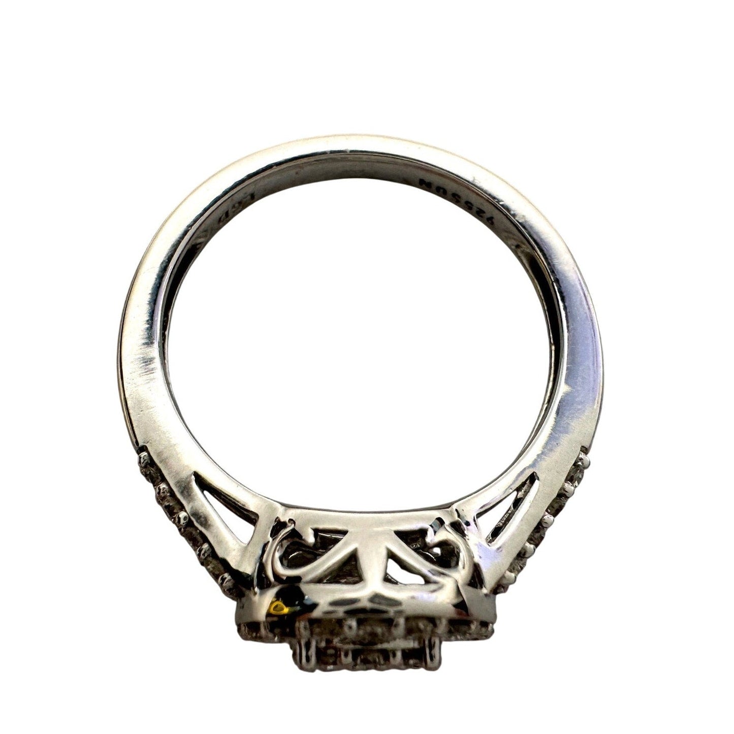 Brilliant 1/2 Ct Split Shank Lab Created Diamond Ring - Beautiful! - Size 6.75 Sun  A+ Stuff Diamond Ring
