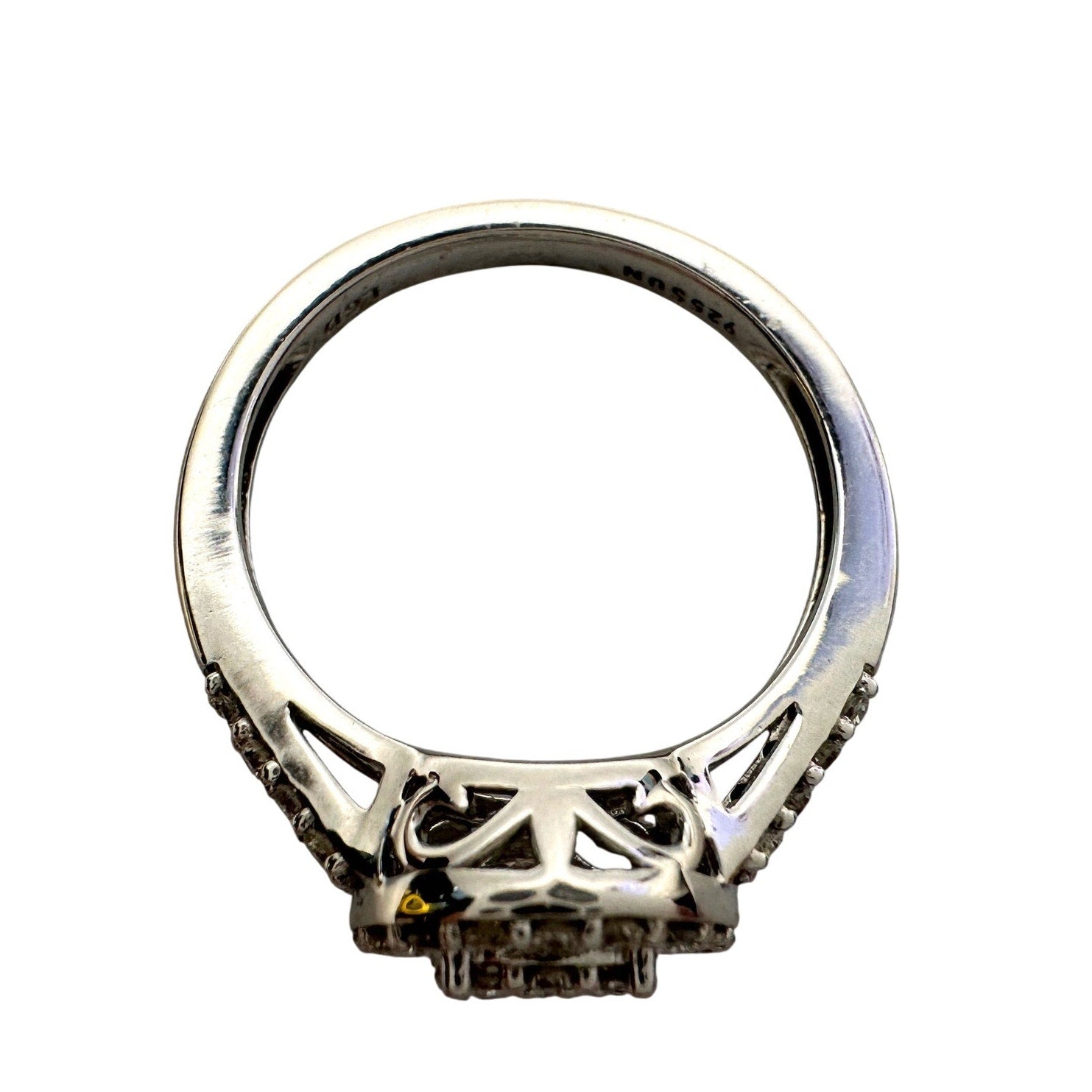 Brilliant 1/2 Ct Split Shank Lab Created Diamond Ring - Beautiful! - Size 6.75 Sun  A+ Stuff Diamond Ring