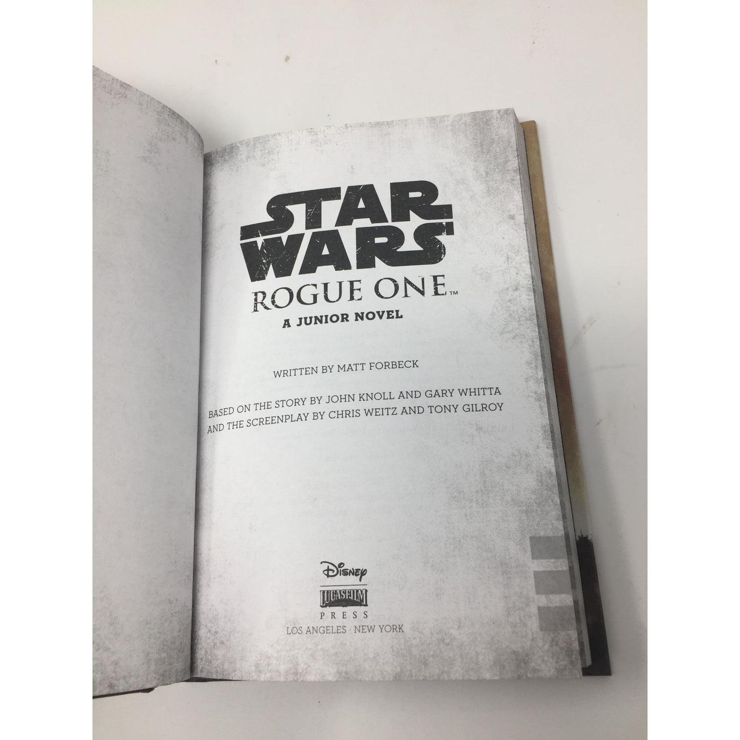 Star Wars Rogue One Book - A Junior Novel