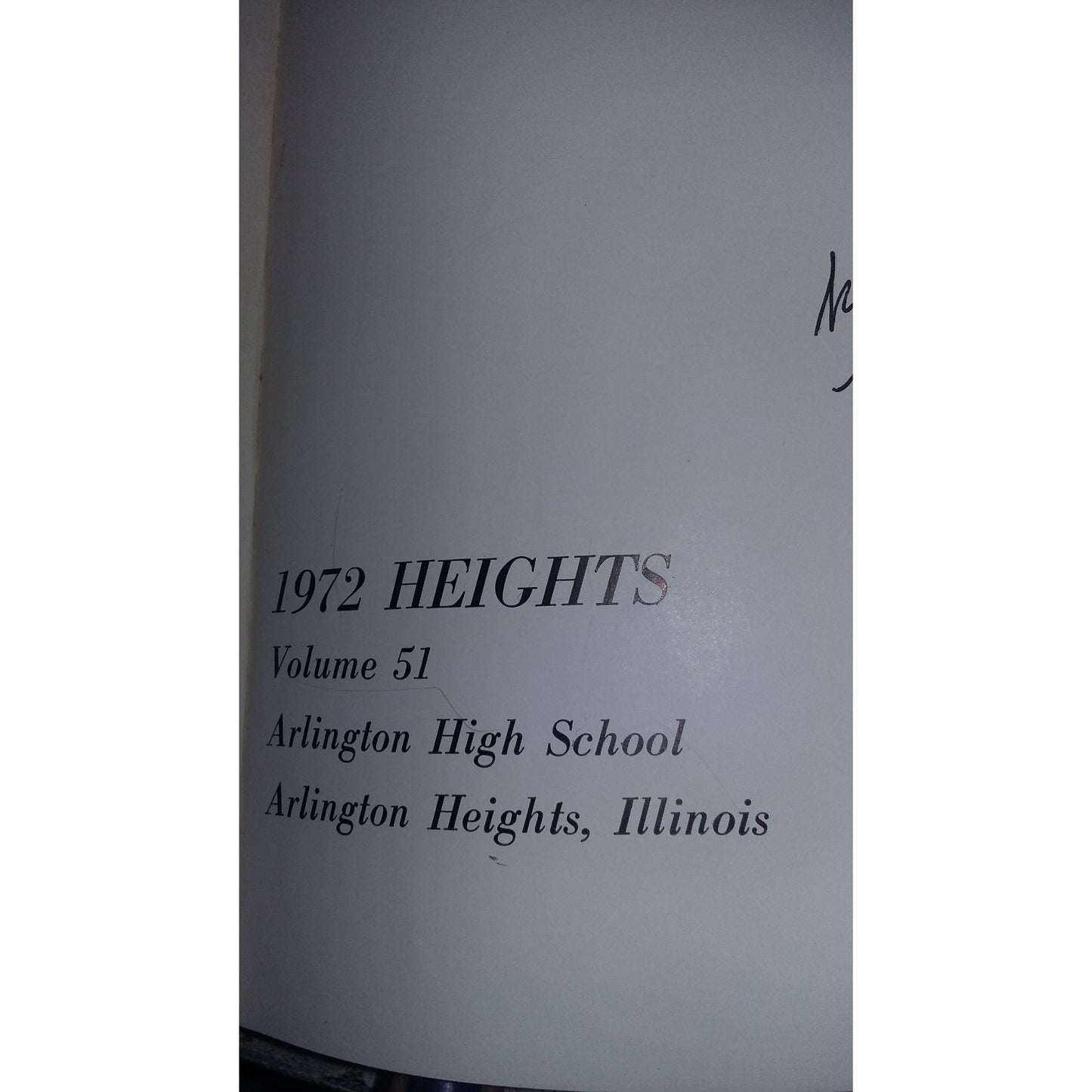 Vintage 1972 Arlington Heights Illinois Annual Yearbook