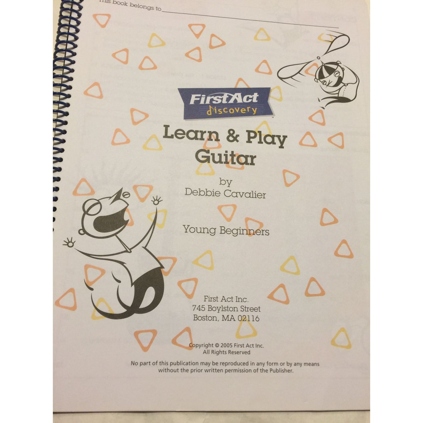 First Act Discovery Learn and Play Acoustic and Electric Guitar Book (No CD)