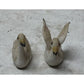 2 Vintage Water Fowl/Swan Miniature Figurines (1" Tall)