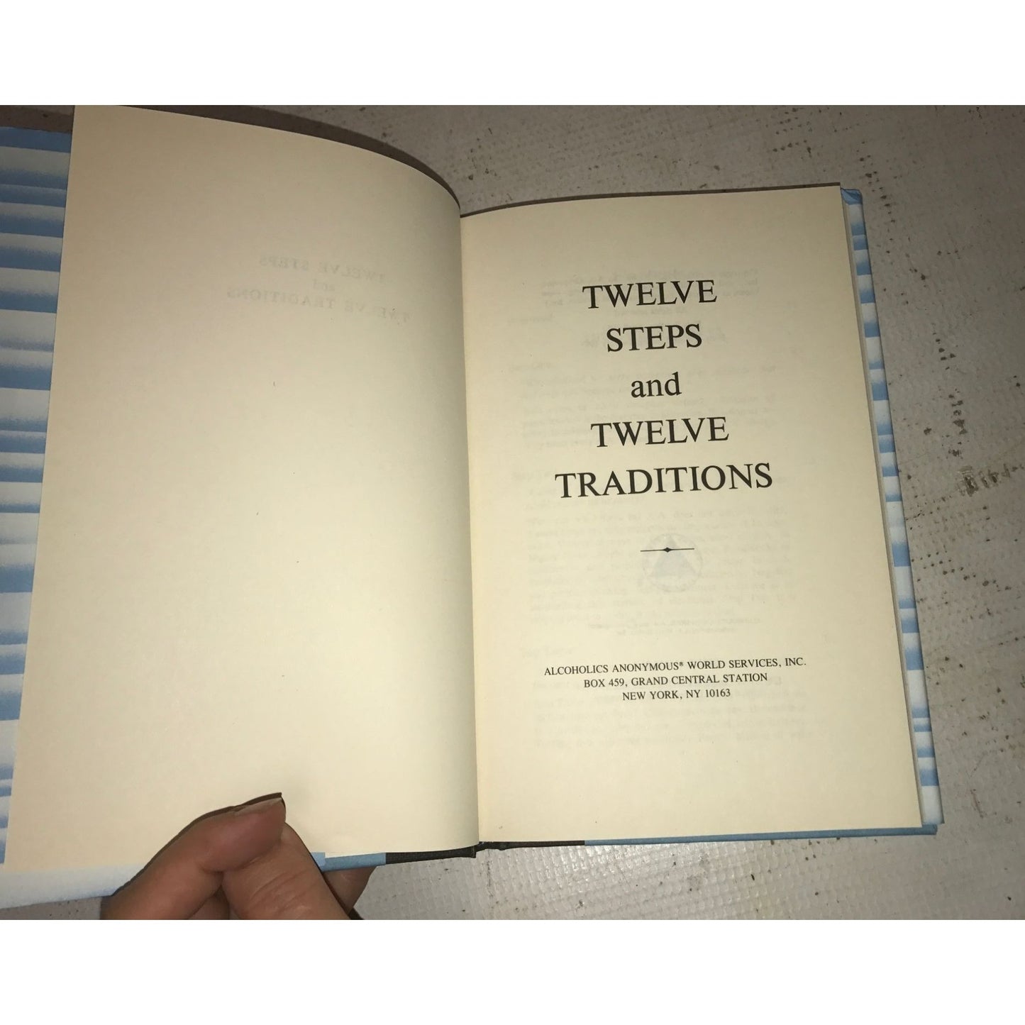 Twelve Steps & Twelve Traditions Vintage Hardcover Book