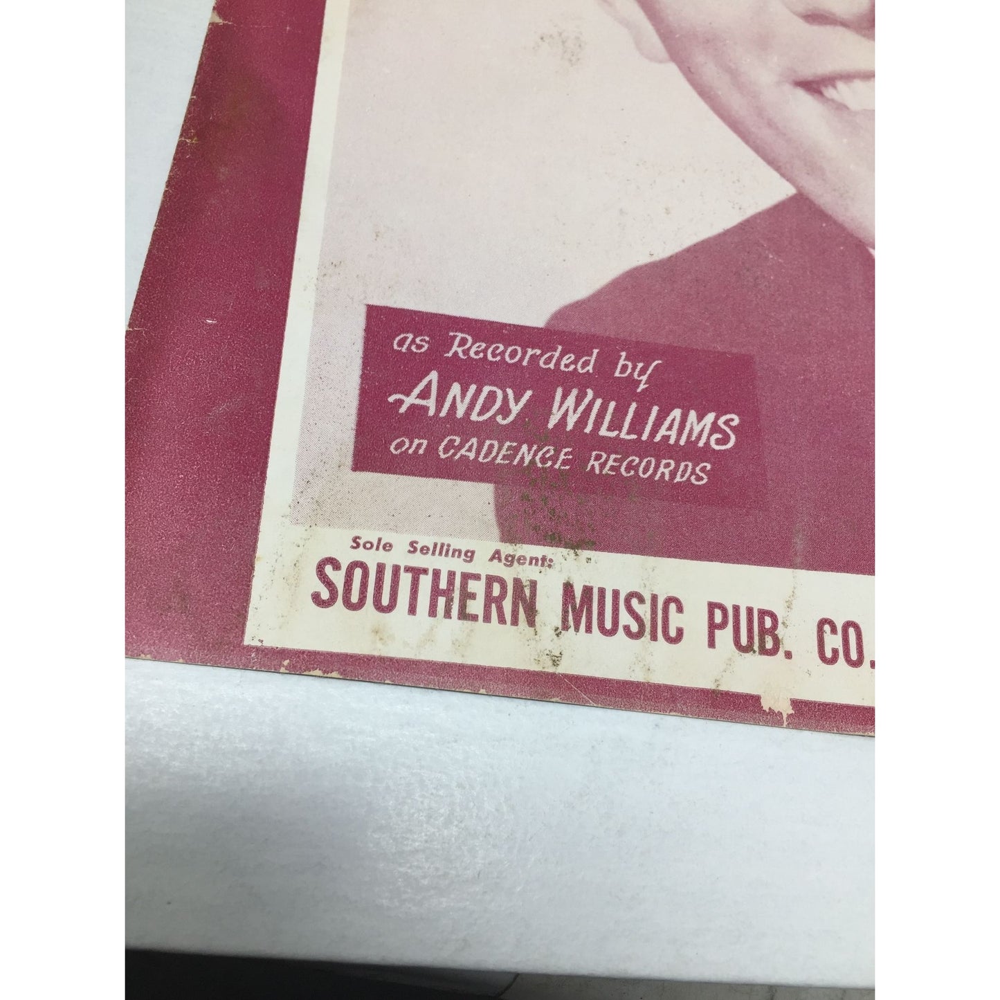 ''BE MINE TONIGHT'' SHEET MUSIC