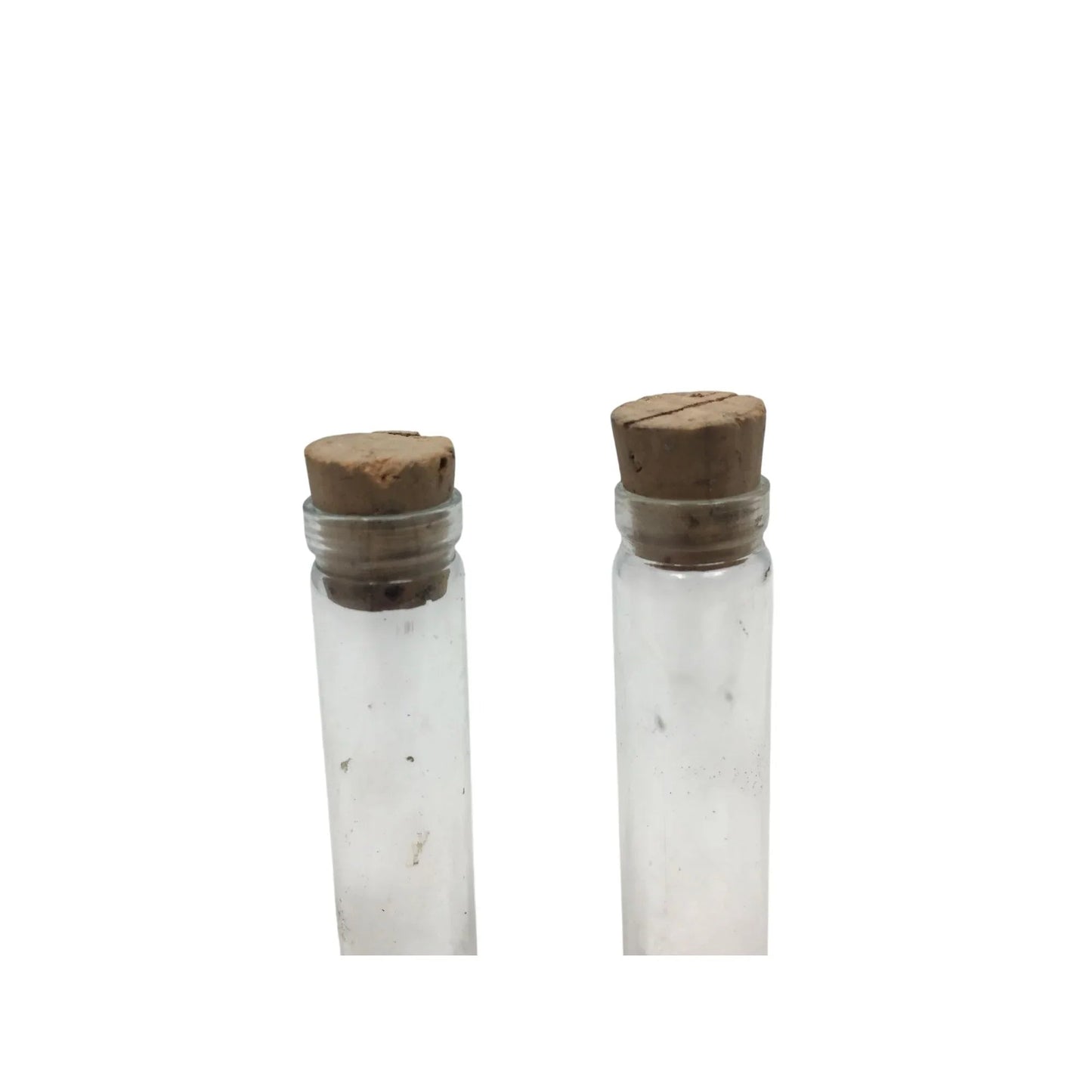 2 Mini Clear Glass Wishing Bottles/Vials with Corks - A+ Stuff - Glass - A+ Stuff