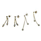 2 Pairs of Women's Beautiful Gold Tone & Faux Pearl Drop Dangle Earrings - A+ Stuff - Earrings - A+ Stuff
