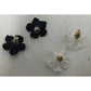 2 Pairs of Women's Flower Earrings (1 black and 1 white pair) - A+ Stuff - Earrings - A+ Stuff