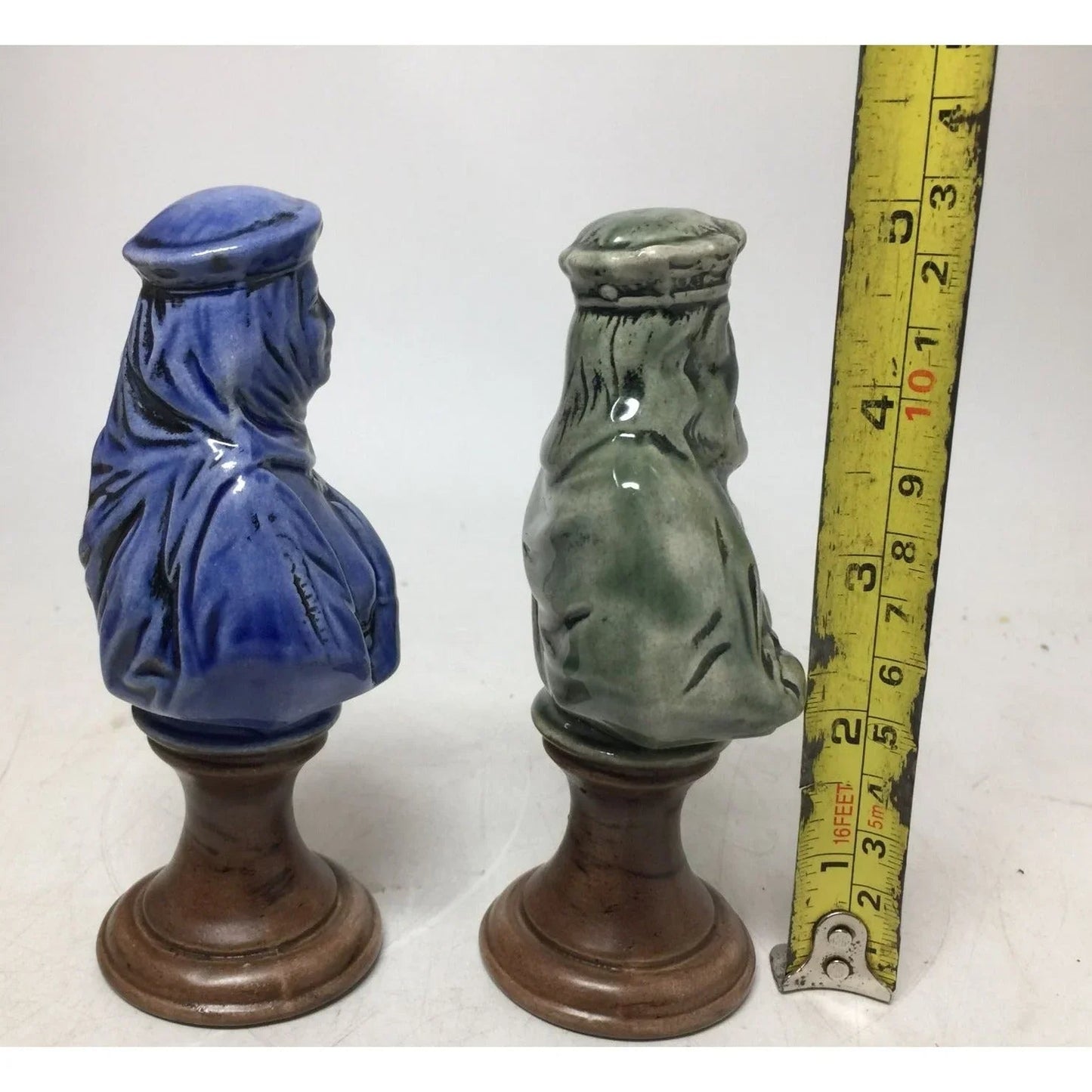 2 Vintage Ceramic Hand Painted Chess Piece Figurines (King and Queen) - A+ Stuff - Figurines - A+ Stuff