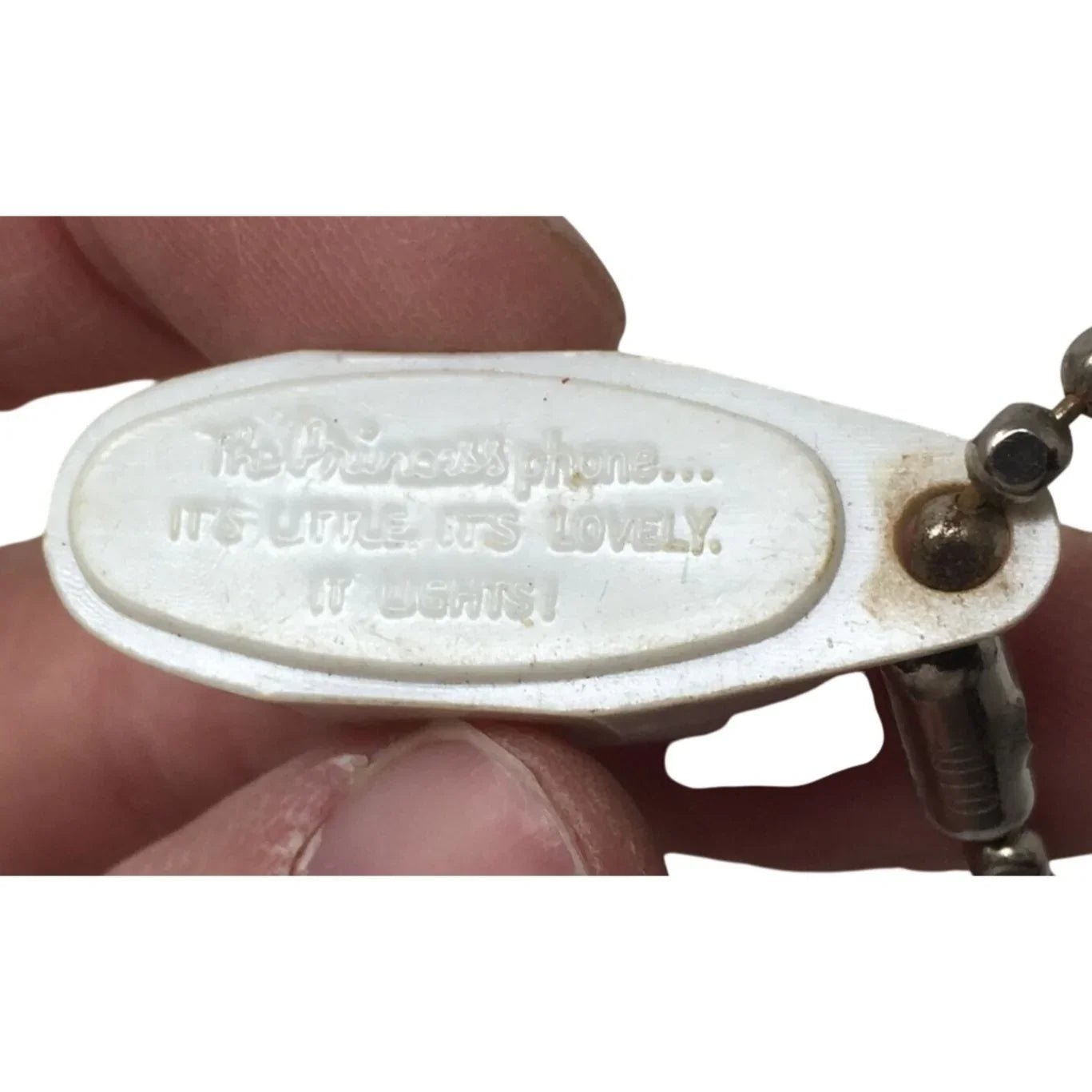 (2) Vintage Princess Phone Key Chains in White and Blue - A+ Stuff - Collectibles - A+ Stuff