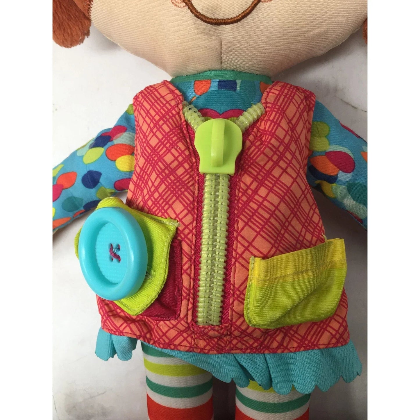 2014 Playskool Hasbro Activity Plush Toy Learn To Dress Doll - A+ Stuff - Dolls - A+ Stuff