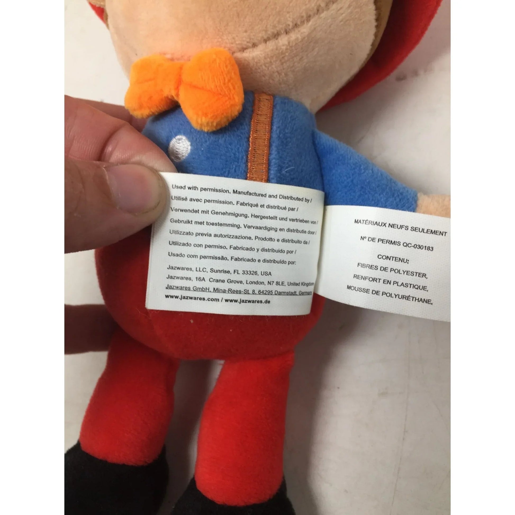 2020 Blippi Firefighter Plush Doll Toy - blippi - Toys - A+ Stuff