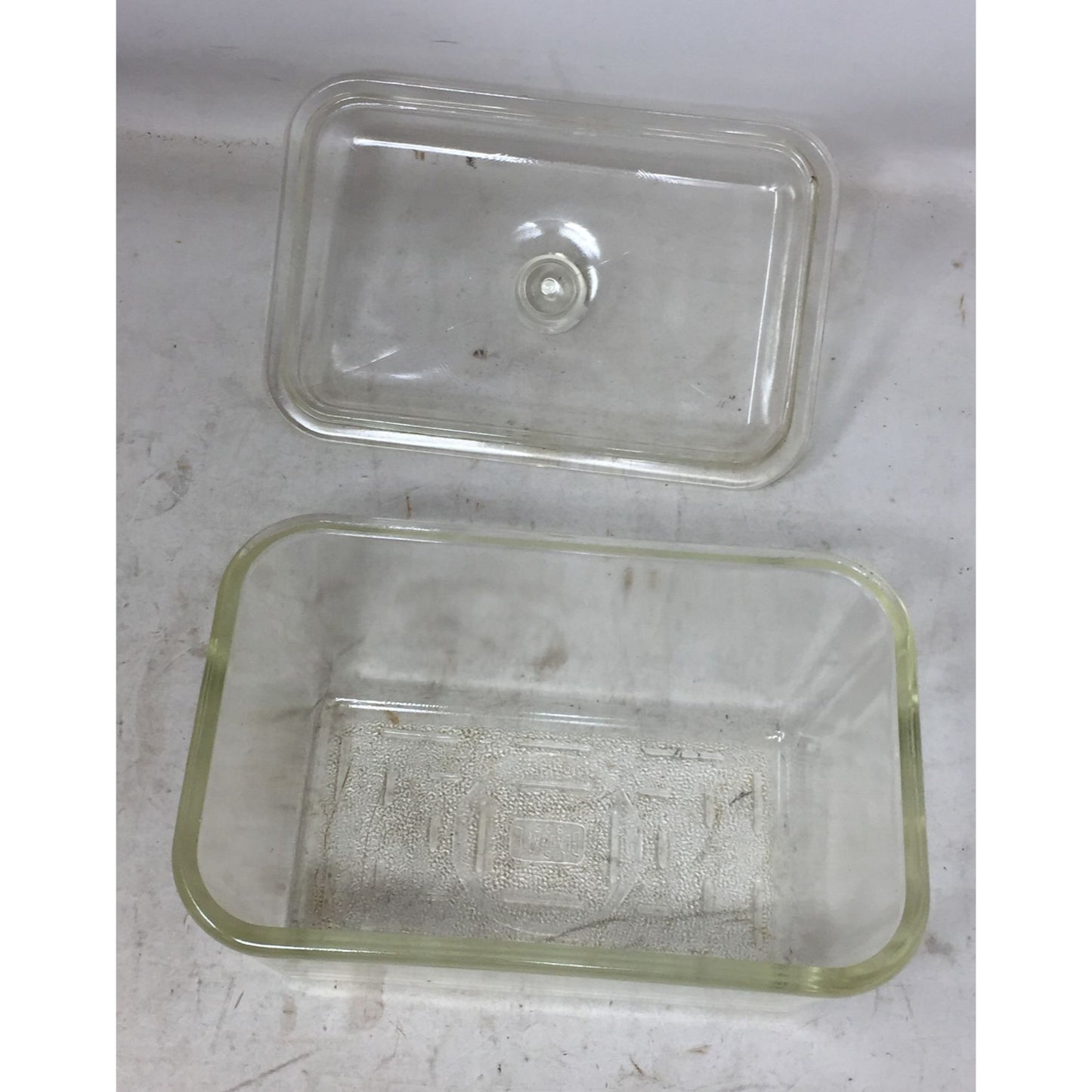 Glasbake 805 Clear Glass Loaf Pan Dish with Lid (7.5"x5")