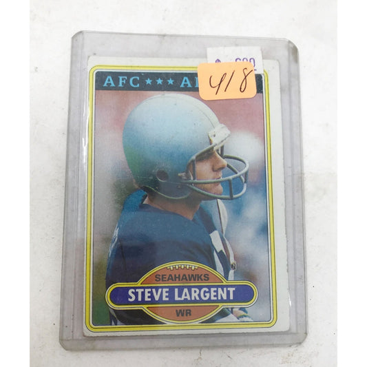 Steve Largent #450 Topps 1980 Football Card (Seattle Seahawks)