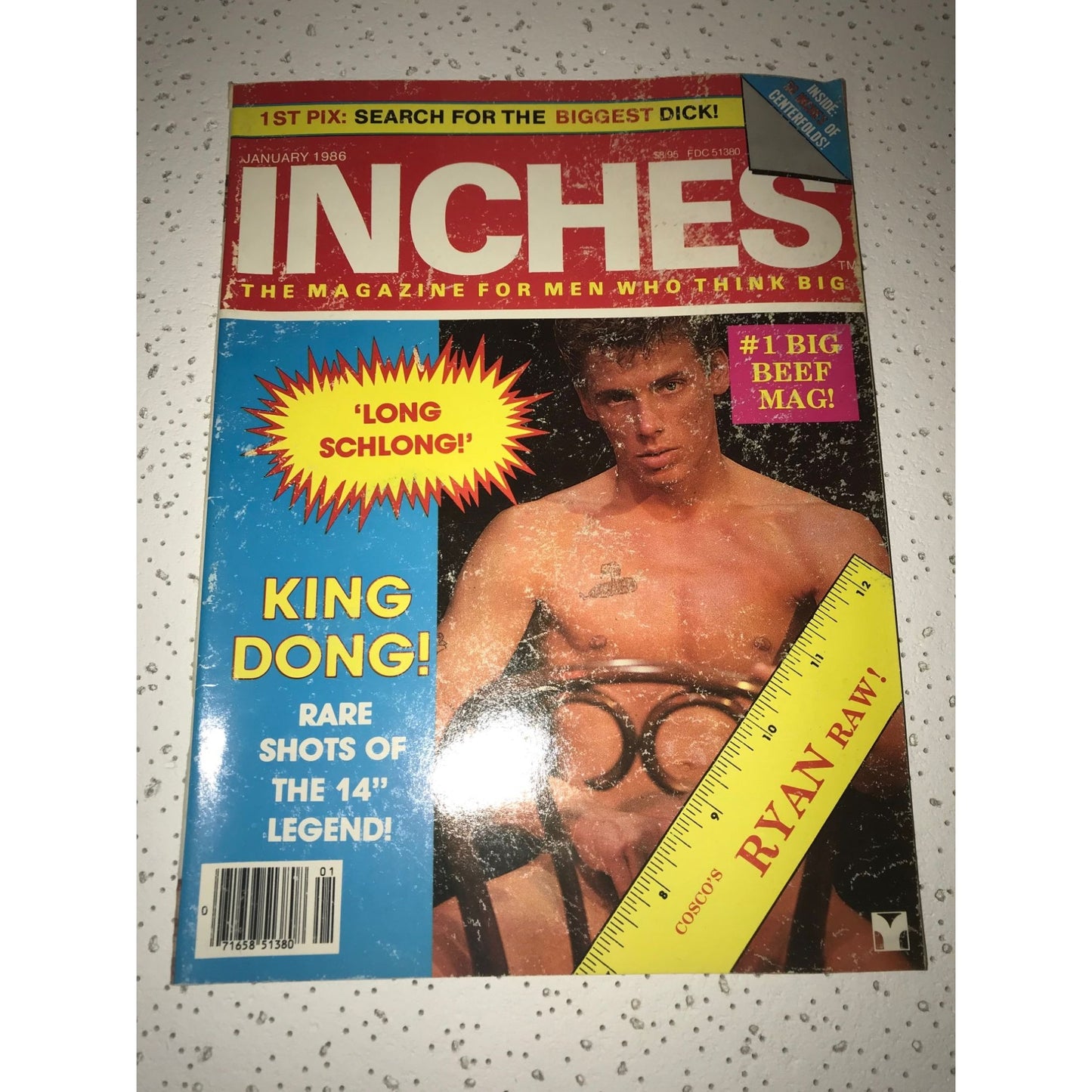 Inches The Magazine For men Who Think Big Vintage Magazine Jan. 1986