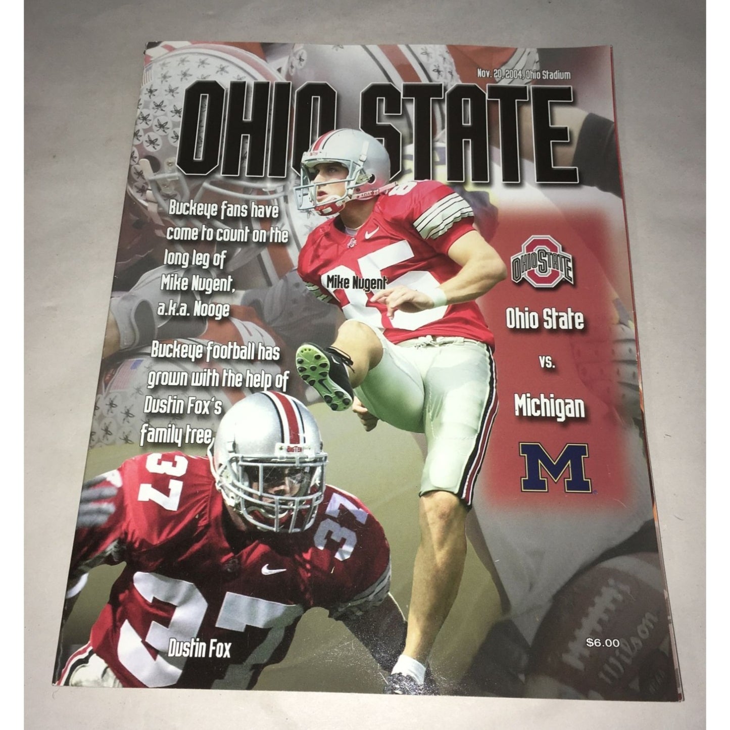 Vintage November 20, 2004 Sports Magazine- Ohio Stadium Ohio State VS Michigan