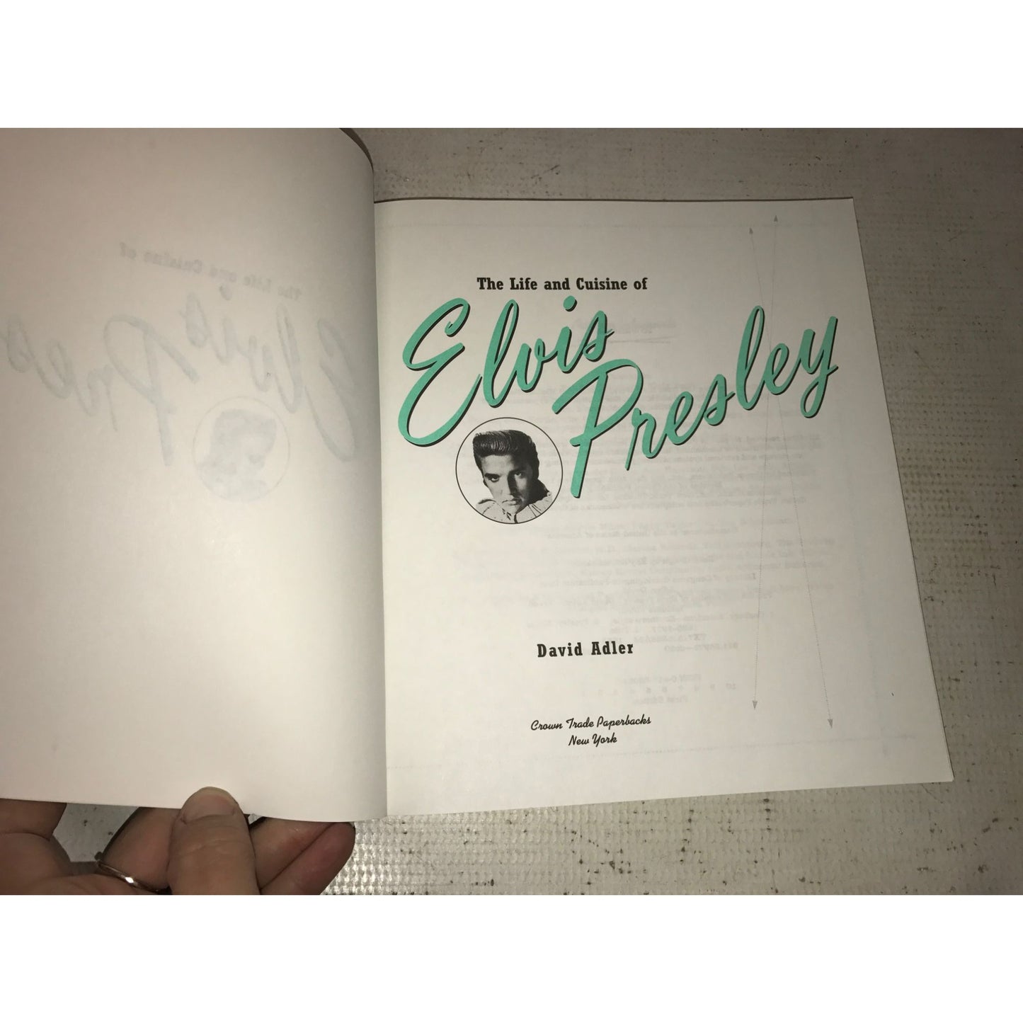 The Life and Cuisine of Elvis Presley Book by David Adler