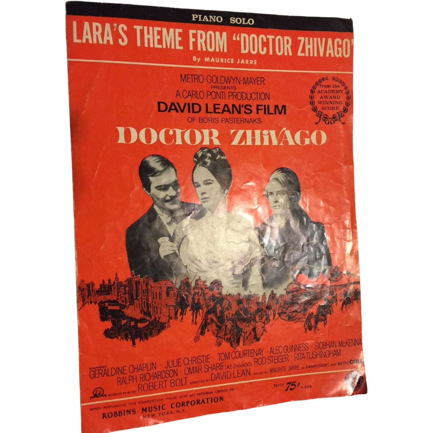 Vintage Lara's Theme from Doctor Zhivago Paperback Sheet Music