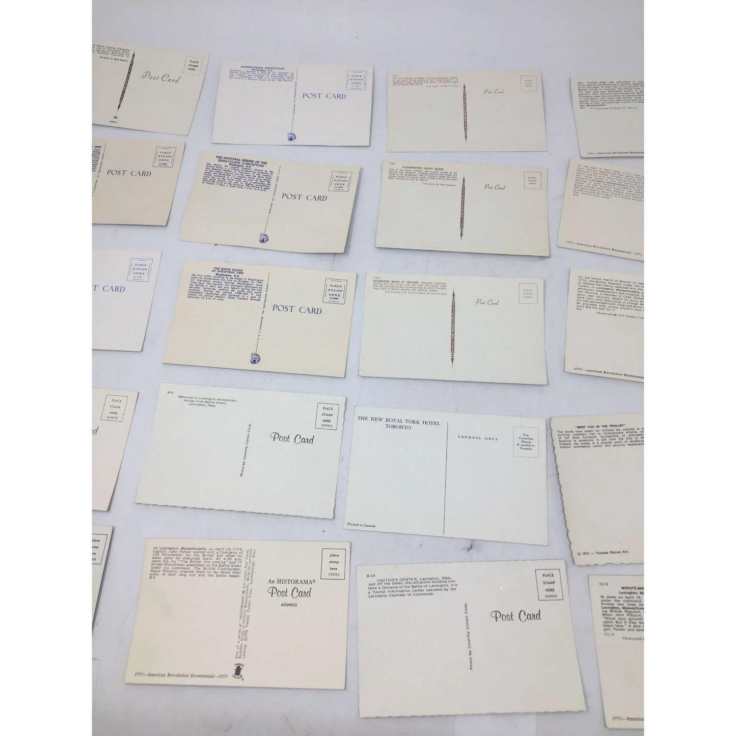 21 Assorted Postcards (Washington, D.C., Lexington, MA, Florida...) - A+ Stuff - Collectibles - A+ Stuff
