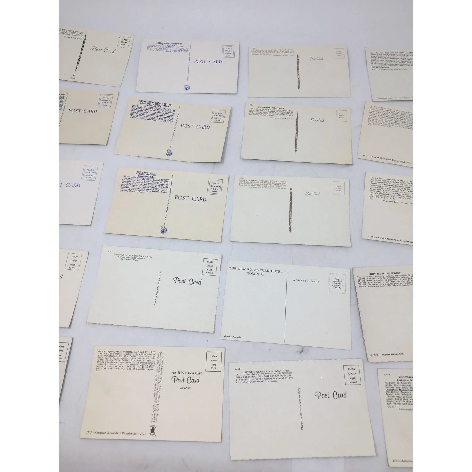 21 Assorted Postcards (Washington, D.C., Lexington, MA, Florida...) - A+ Stuff - Collectibles - A+ Stuff