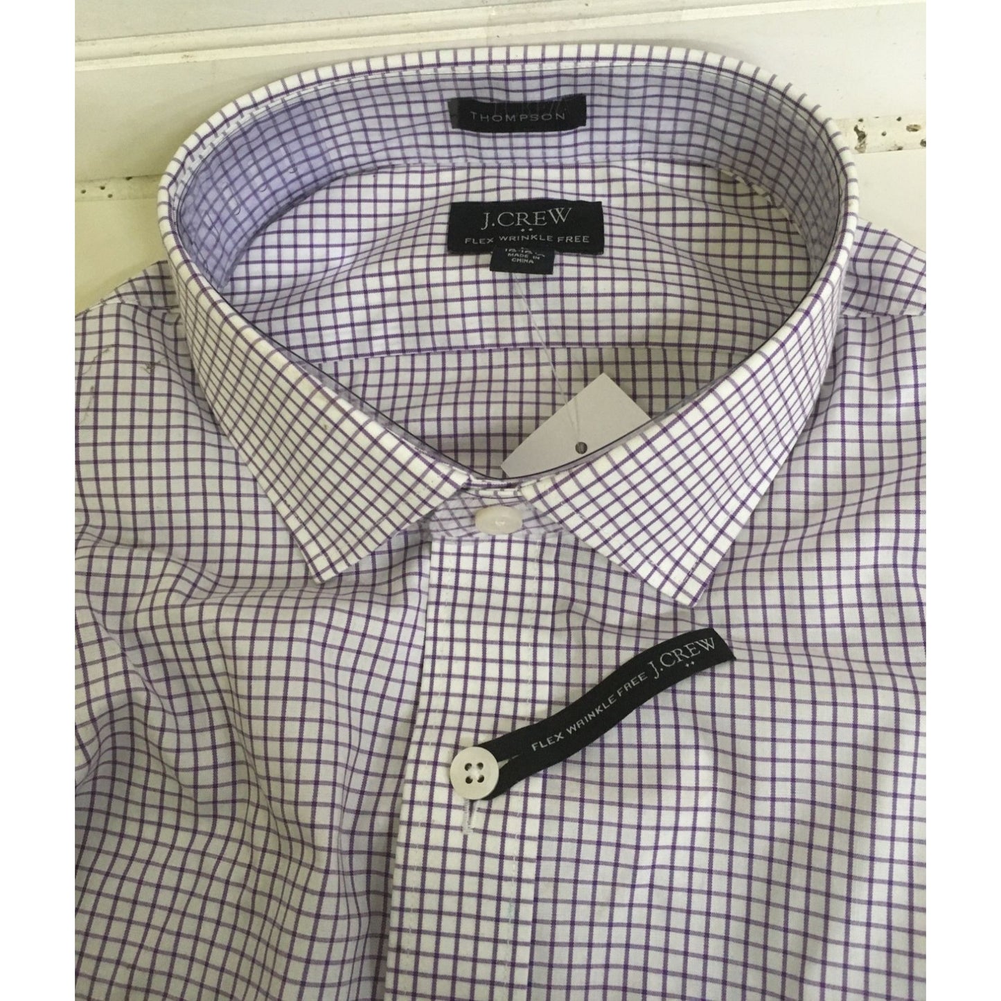 Mens J Crew Size Large Collared Long Sleeved Button Down Dress Shirt