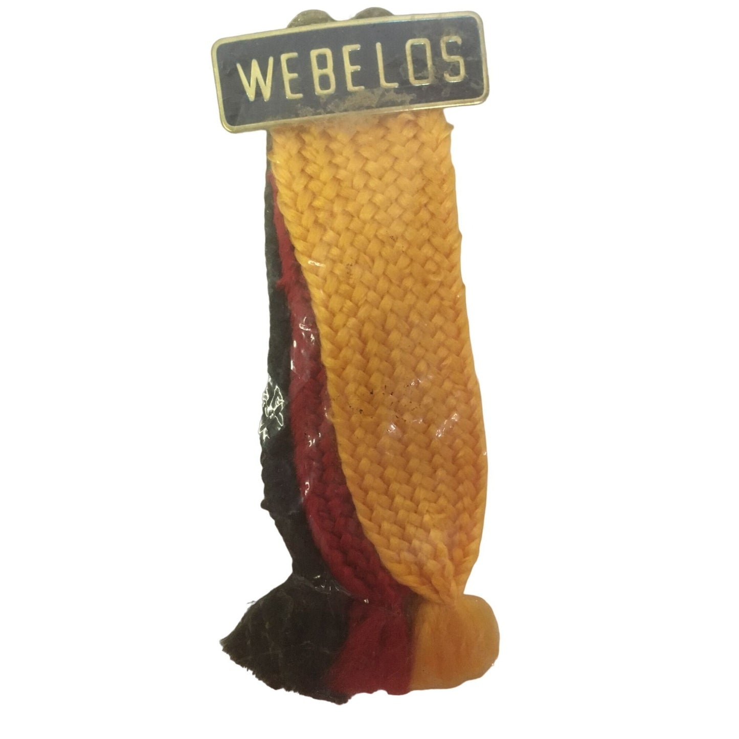 Webelos Boy Scouts Award Ribbon- Green, Red and Yellow