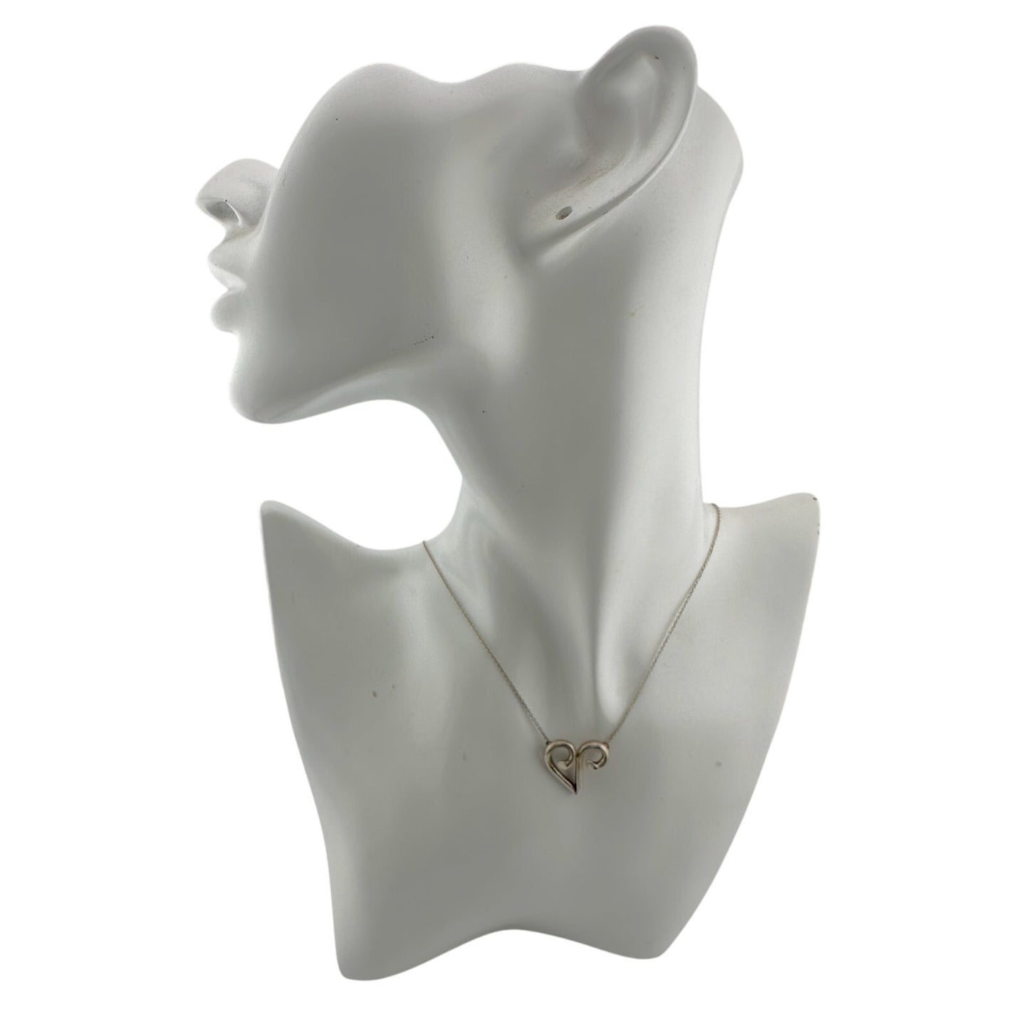 Tiffany & Co Paloma Picasso Aries Zodiac Symbol Necklace in Sterling Silver