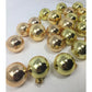 24 Gold Tone Christmas Tree Ornaments - A+ Stuff