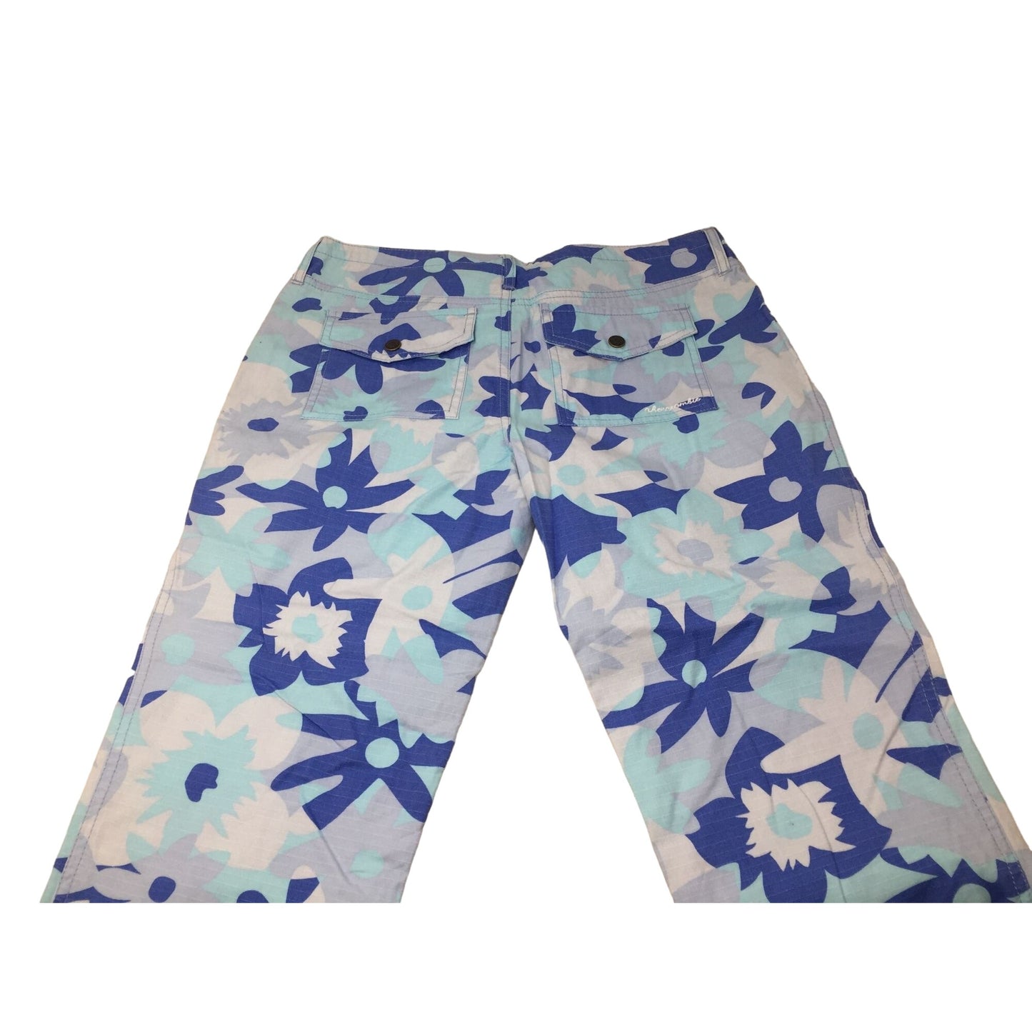 Abercrombie Women's Size 16 Floral Patterned Blue Pants