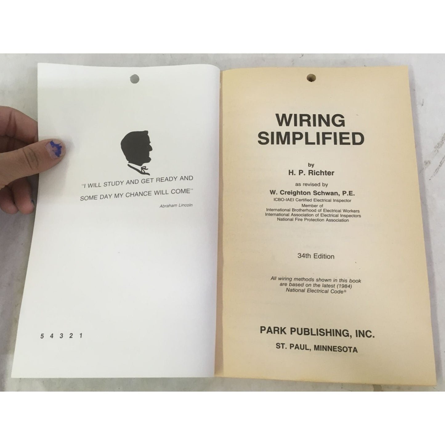 Wiring Simplified by Richter/Schwan Paperback book (34th edition)